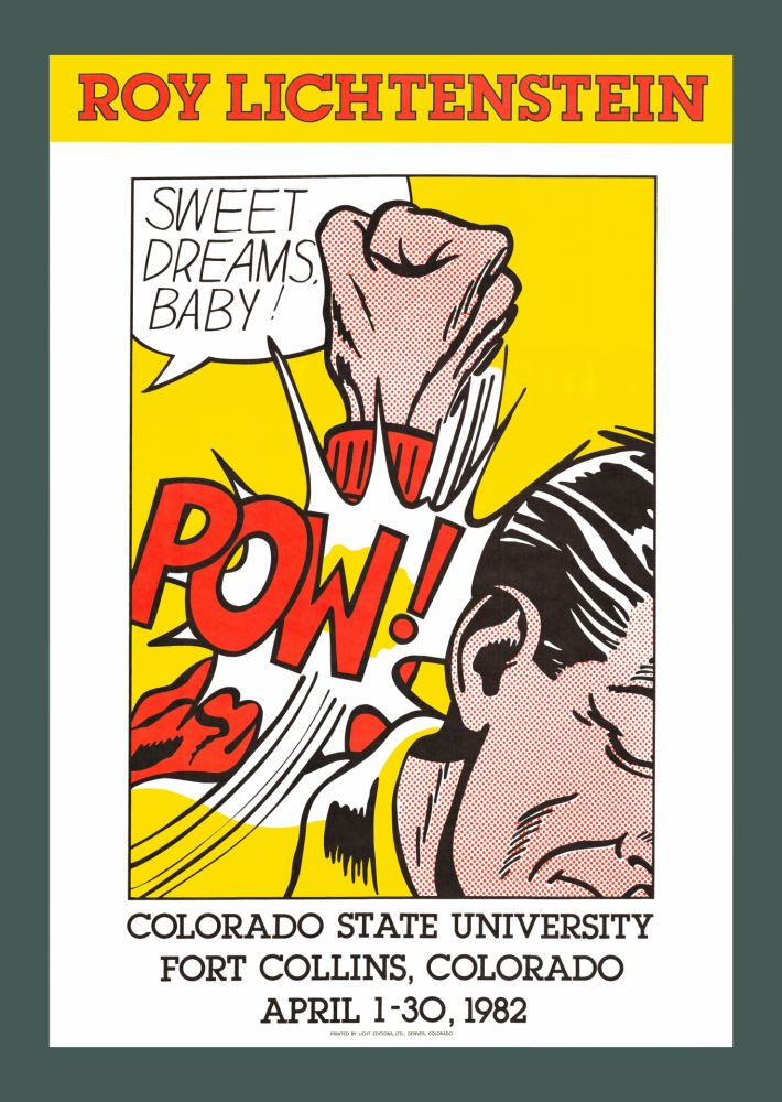 Lithographie Lichtenstein - Roy Lichtenstein: 'Sweet Dreams, Baby!' 1982 Offset-lithograph