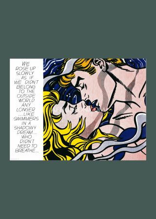 Lithographie Lichtenstein - Roy Lichtenstein: 'We Rose Up Slowly' 1969 Offset-lithograph