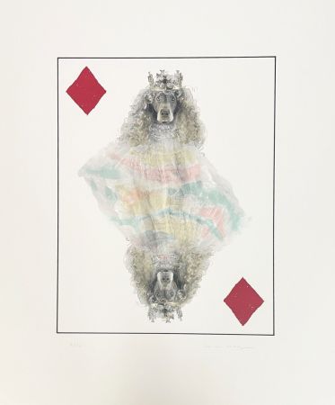 Lithographie Wegman - Royal Flush (Diamonds)