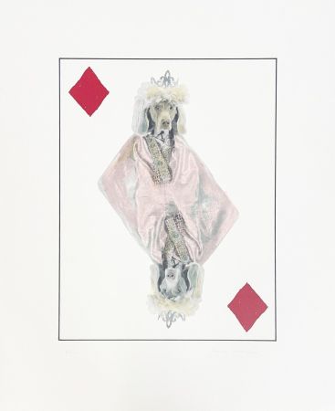 Lithographie Wegman - Royal Flush (Diamonds)