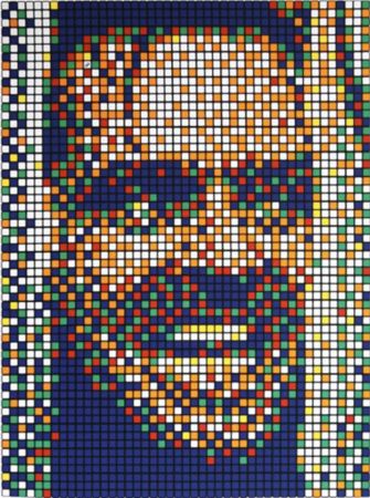 Sérigraphie Invader - Rubick Kubrick II
