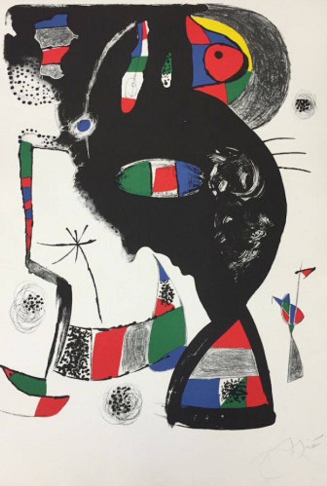 Lithographie Miró - Rue blomet 42