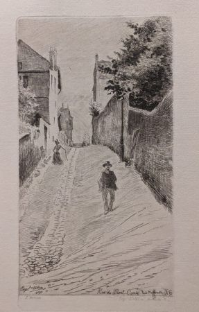 Gravure Delatre - Rue du Mont-Cenis