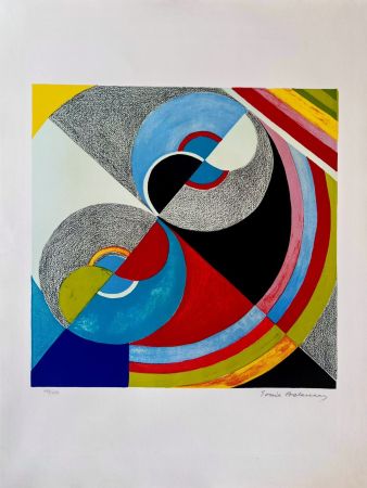 Lithographie Delaunay - Rythme couleur 