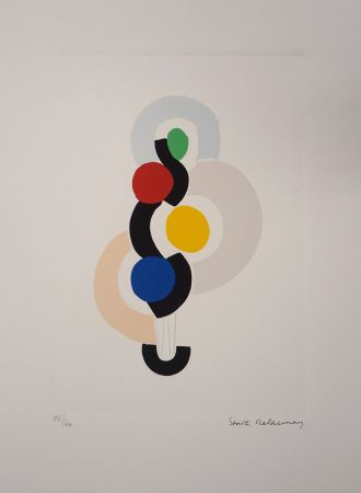 Lithographie Delaunay - Rythme et danse