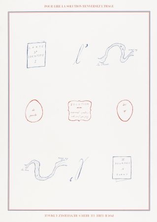 Sérigraphie Broodthaers - Rébus