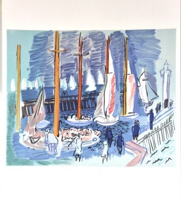 Lithographie Dufy - Régates