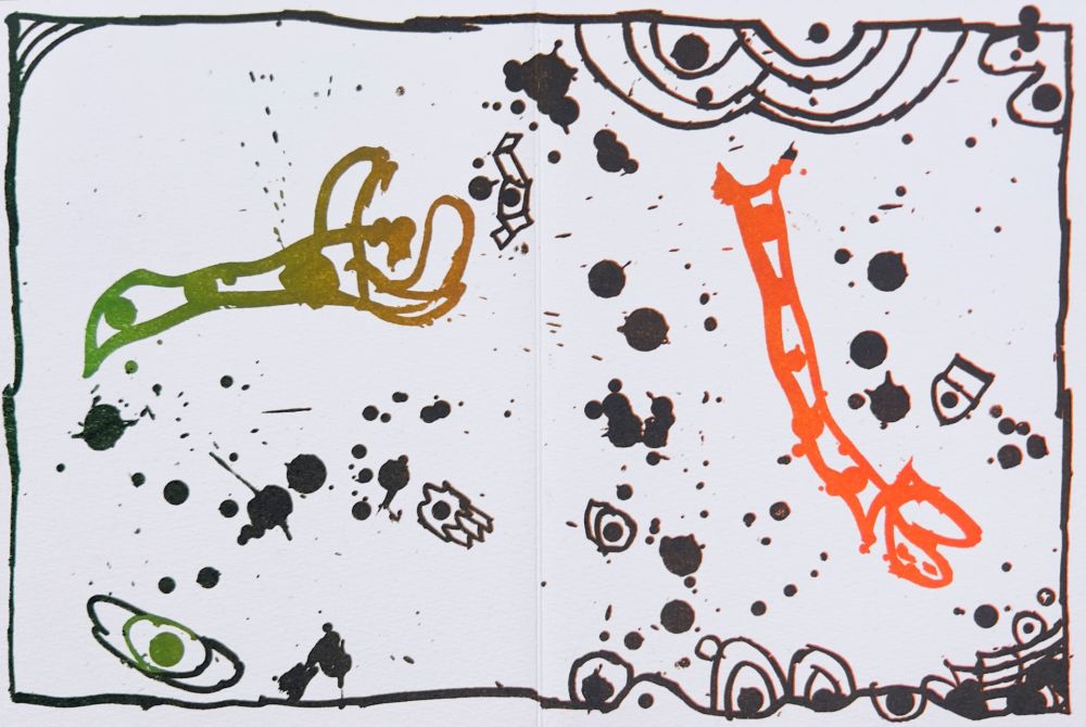 Lithographie Alechinsky - Résumé