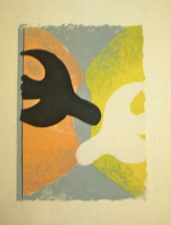 Lithographie Braque - Résurrection de l’oiseau