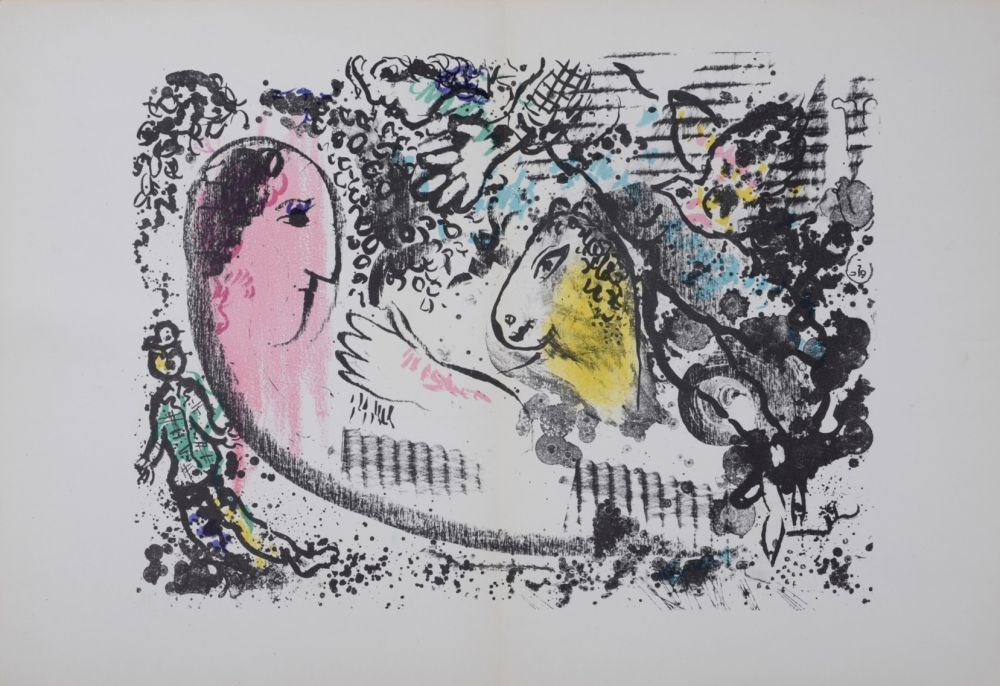 Lithographie Chagall - Rêverie,