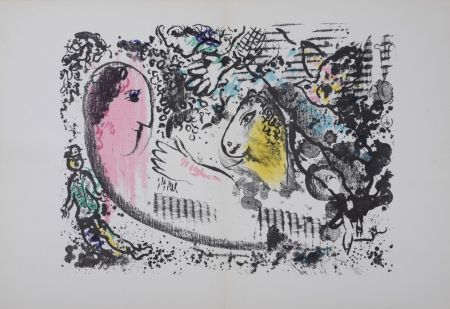 Lithographie Chagall - Rêverie,