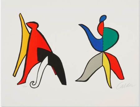 Lithographie Calder - Sabot et bonnet Phrygien