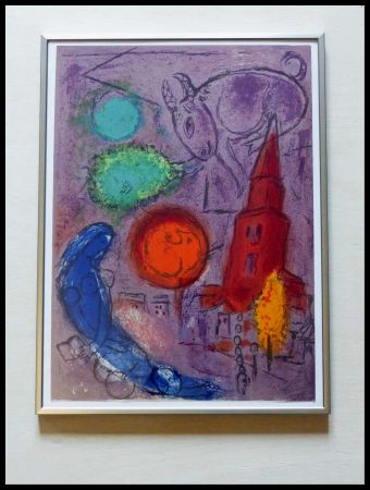 Lithographie Chagall - SAINT GERMAIN DES PRES