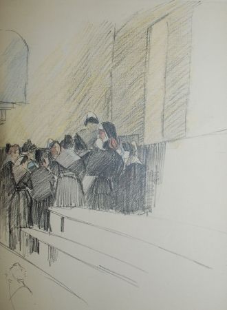 Lithographie Steinlen - Saint Lazare