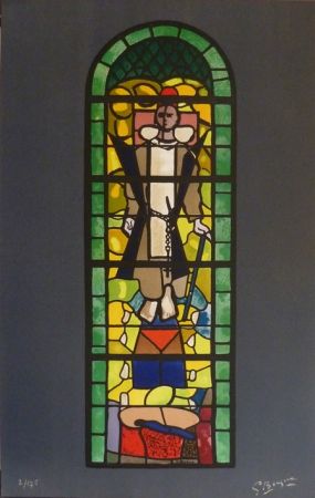 Lithographie Braque - Sainte Dominque