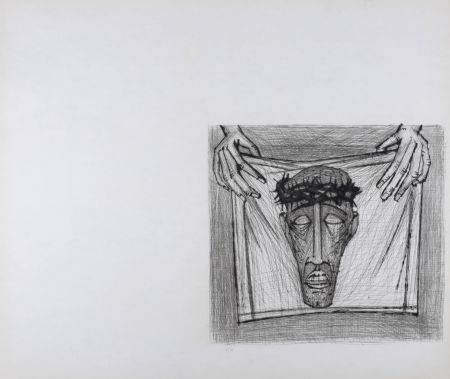Eau-Forte Et Aquatinte Buffet - Sainte Face, La Passion du Christ