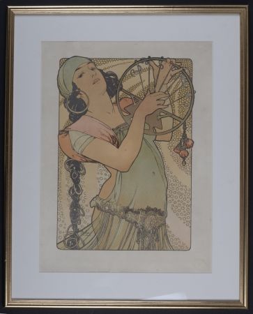 Lithographie Mucha - Salome, C. 1897 - Framed