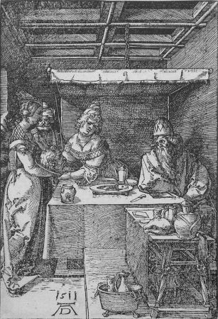 Gravure Sur Bois Durer - Salome Presenting the Head of John the Baptist to Herodias