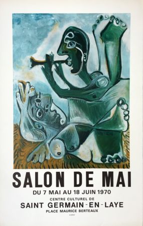 Lithographie Picasso - Salon de Mai – Saint Germain en Laye