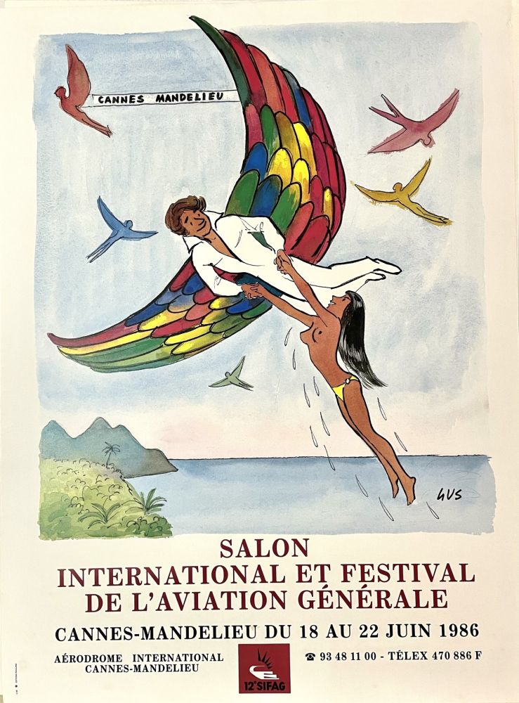 Affiche Gus - Salon International et Festival de l'Aviation Générale