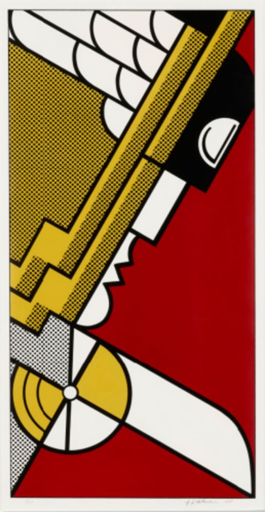 Sérigraphie Lichtenstein - Salute to Aviation