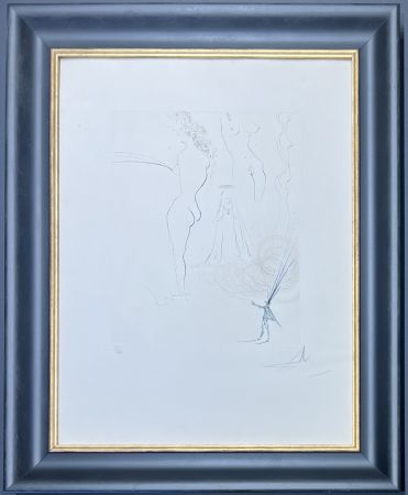 Pointe-Sèche Dali - Salvador Dalì (1904 - 1989) - Femmes surrèalistes - Drypoint etching on wove paper - 1974