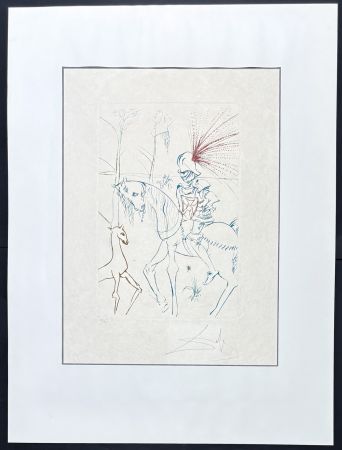 Gravure Dali - Salvador Dalí (1904–1989) - La gué du sang - Drypoint, etching on Japanese paper - 1975