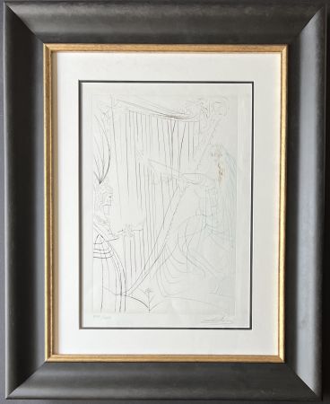 Gravure Dali - Salvador Dalí (1904–1989) - La reine et Iseult (Tristram and Iseult) - drypoint etchings - 1970