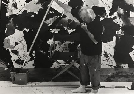 Photographie Blum - Sam Francis in his studio