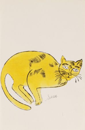 Lithographie Warhol - Sam (From 25 Cats named Sam and one blue Pussy, FS IV. 67A.)