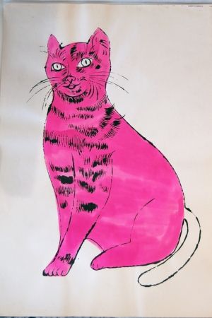 Lithographie Warhol - Sam (pink with white tail)