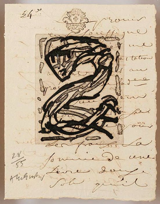 Gravure Alechinsky - Sans nouvelles