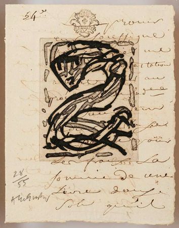 Gravure Alechinsky - Sans nouvelles