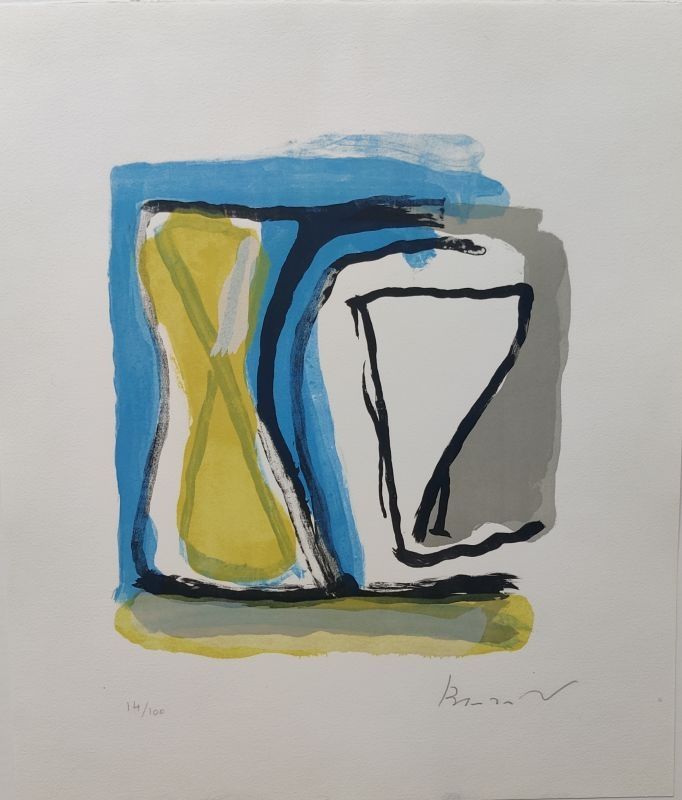 Lithographie Van Velde - Sans titre 