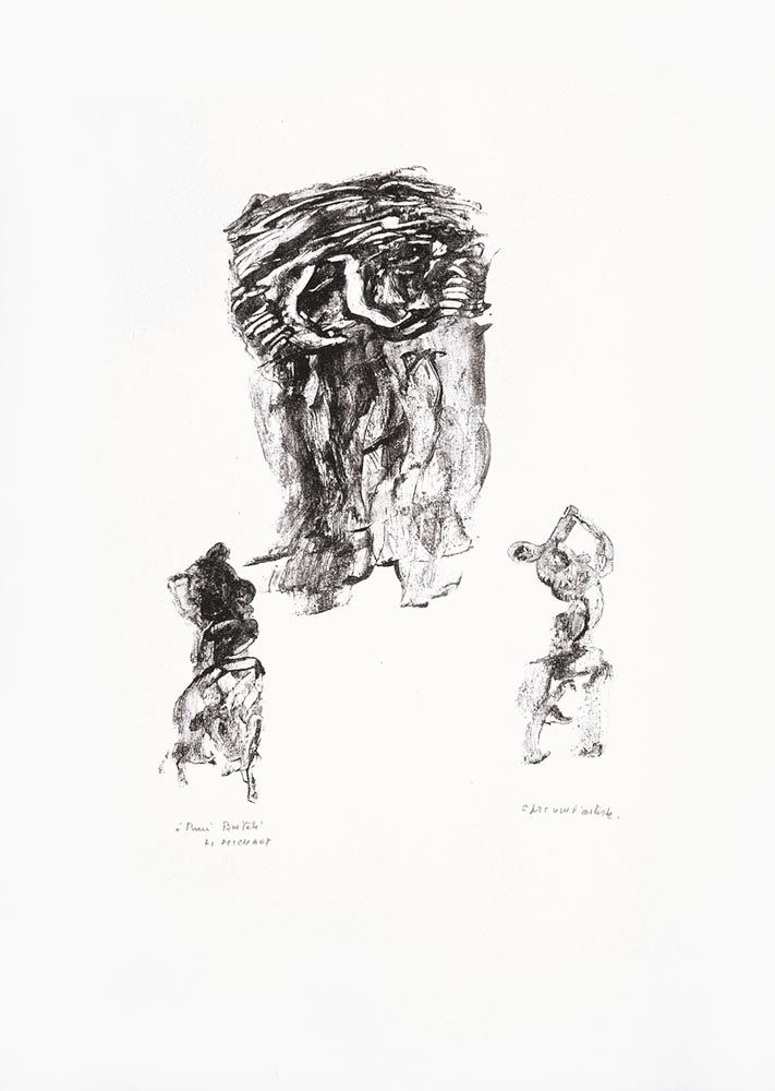 Lithographie Michaux - Sans titre