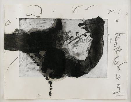 Aquatinte Tàpies - Sans titre