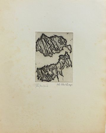 Gravure Celan Lestrange - Sans titre