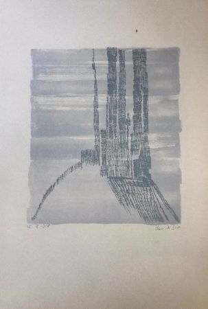 Lithographie Vieira Da Silva - Sans titre