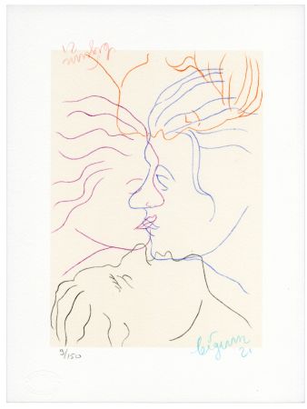 Lithographie Bigum - Sans titre