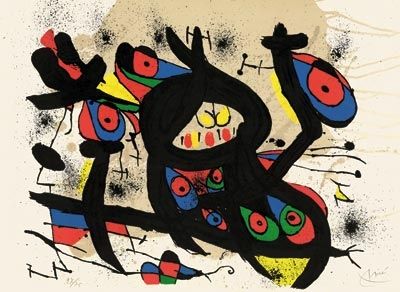 Lithographie Miró - Sans titre
