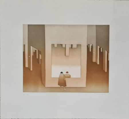 Gravure Folon - Sans titre