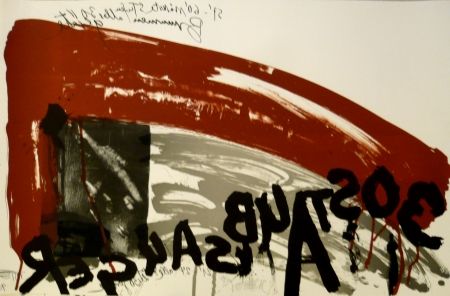 Lithographie Vostell - Sans titre