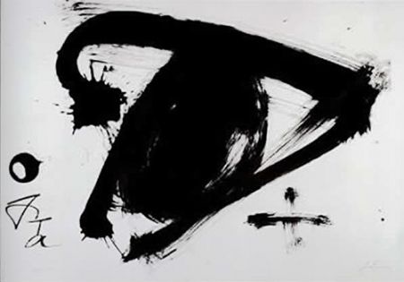 Lithographie Tàpies - Sans titre