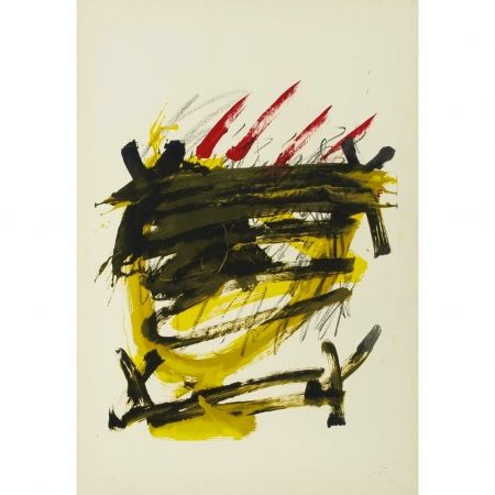 Lithographie Tàpies - Sans Titre