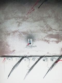 Lithographie Bru - Sans titre 