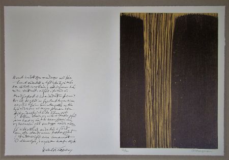 Gravure Sur Bois Bergman - Sans titre