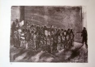 Lithographie Kcho - Sans titre 1