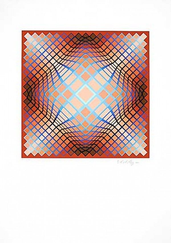 Lithographie Vasarely - Sans Titre 2