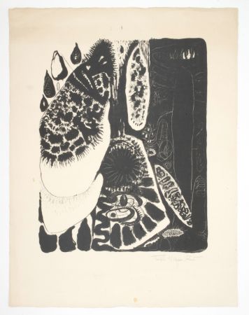Lithographie Zeid - Sans titre. Untitled.