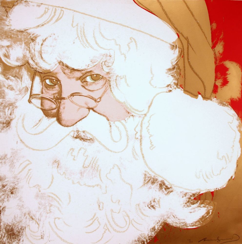 Sérigraphie Warhol - Santa Claus